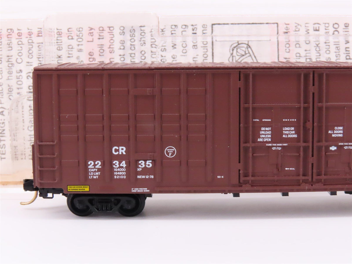 N Scale Micro-Trains MTL 103020 CR Conrail 60&#39; Double Plug Doors Box Car #223435