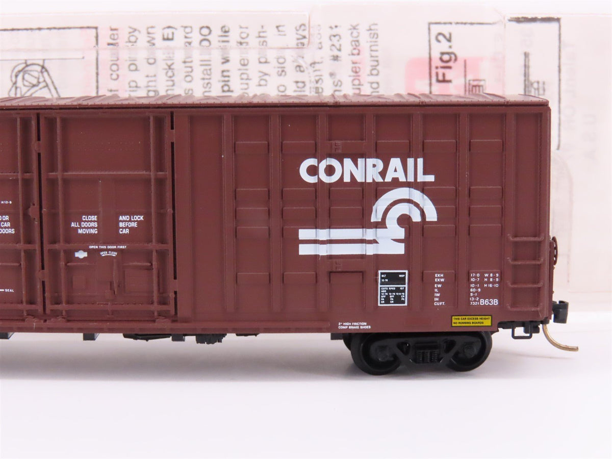 N Scale Micro-Trains MTL 103020 CR Conrail 60&#39; Double Plug Doors Box Car #223435