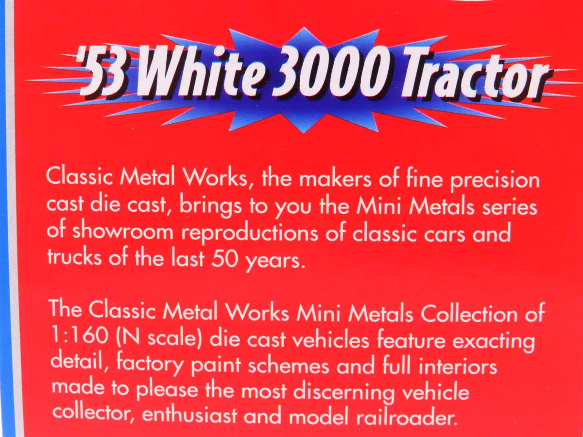 N Scale CMW Mini Metals 50205 53&#39; White 300 Tractor 2-Pack