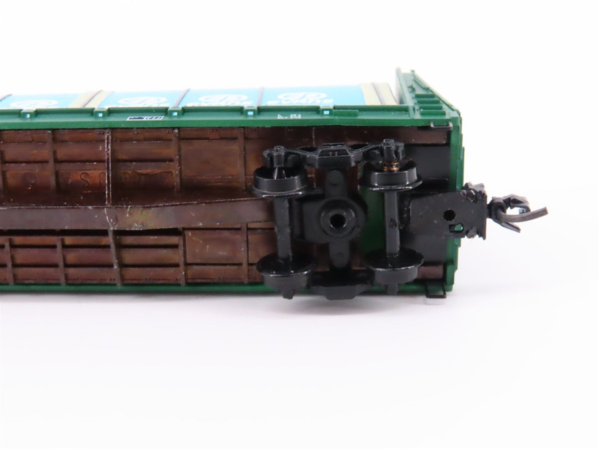 N Kadee Micro-Trains MTL 54100 MDW 61&#39; 8&quot; Bulkhead Flat Car #1147 w/ Custom Load