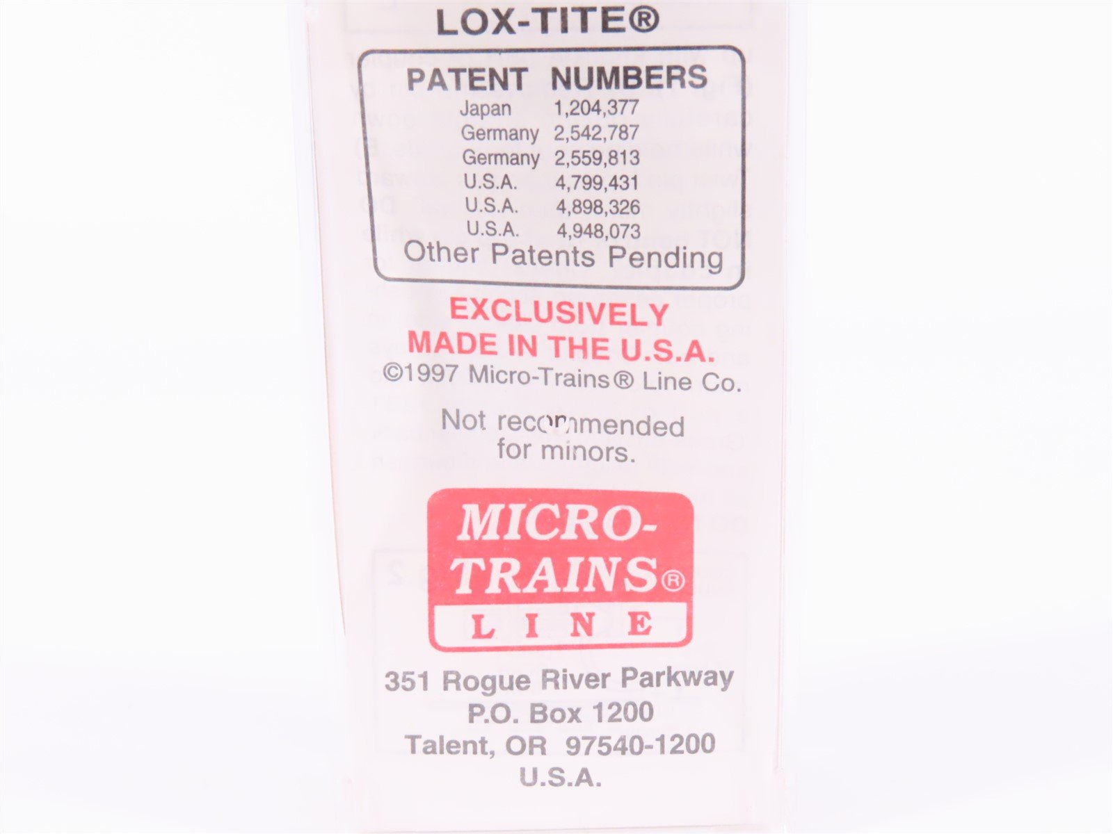N Micro-Trains MTL 102020 UP Union Pacific 60' Double Plug Doors Box Car #960856