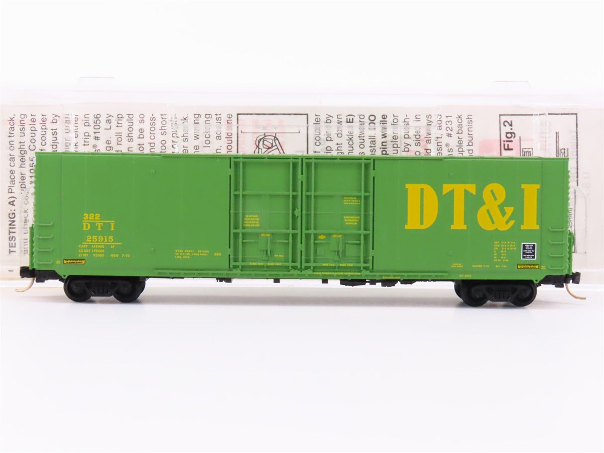 N Scale Micro-Trains MTL 102010 DTI Detroit Toledo &amp; Ironton 60&#39; Box Car #25915