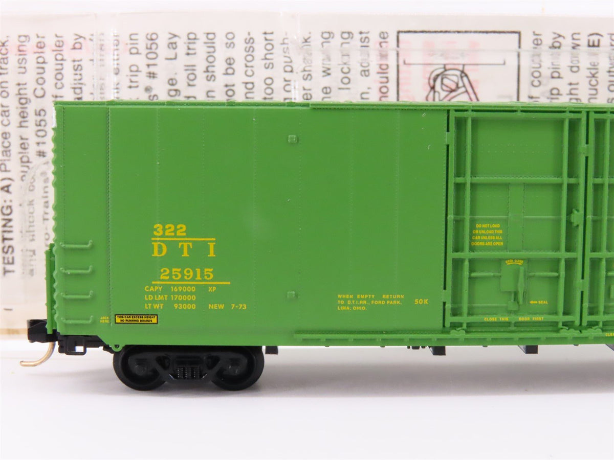 N Scale Micro-Trains MTL 102010 DTI Detroit Toledo &amp; Ironton 60&#39; Box Car #25915