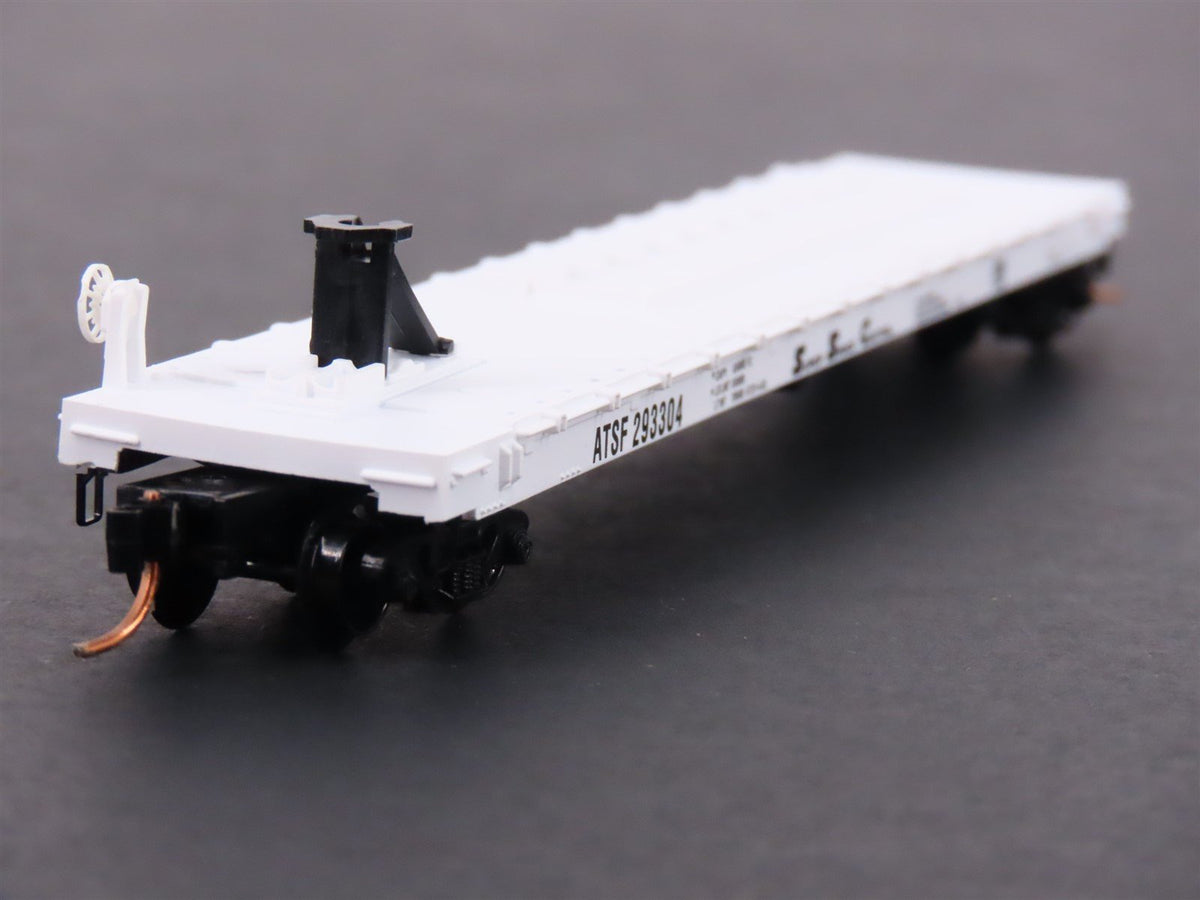 N Scale Kadee Micro-Trains MTL 64010 ATSF Santa Fe 57&#39; 6&quot; TOFC Flat Car #293304