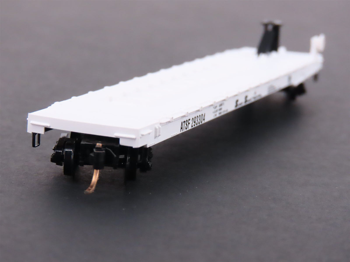 N Scale Kadee Micro-Trains MTL 64010 ATSF Santa Fe 57&#39; 6&quot; TOFC Flat Car #293304