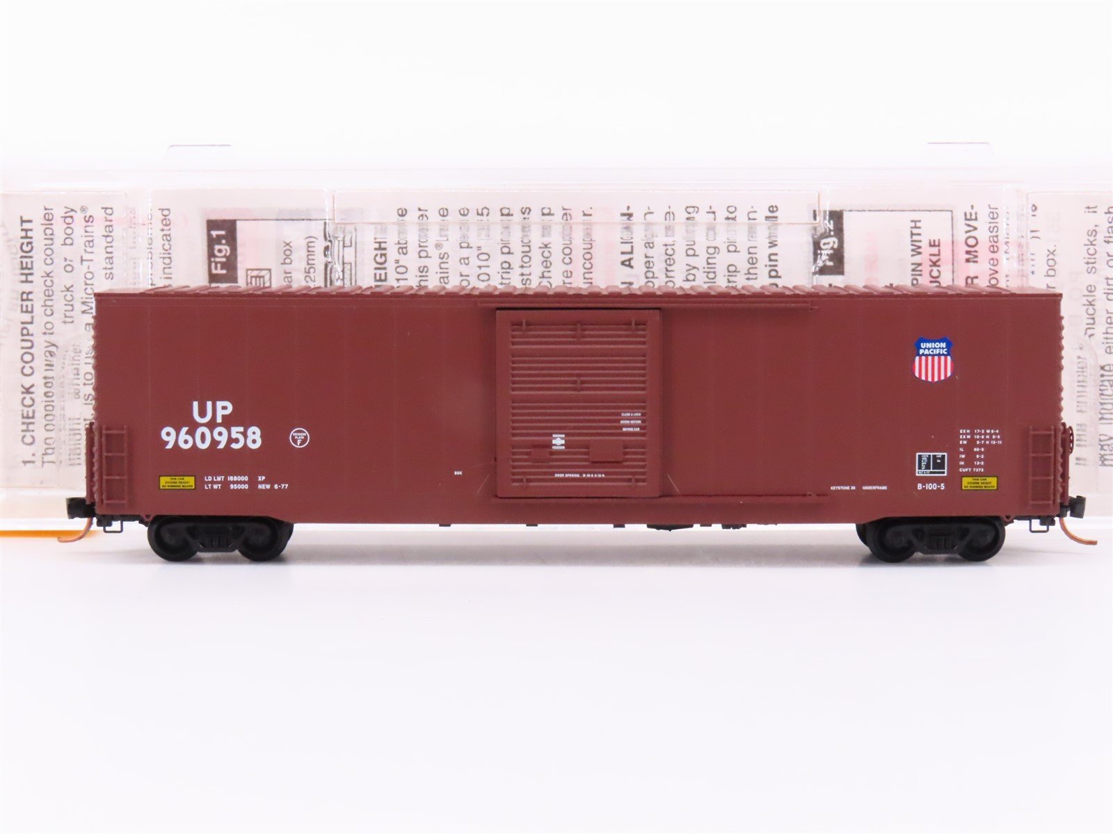 N Scale Micro-Trains MTL 104030 UP Union Pacific 60' Single Door Box Car #960958