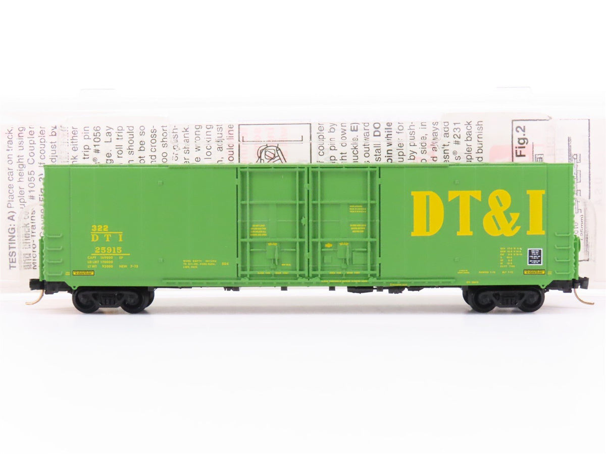 N Scale Micro-Trains MTL 102010 DTI Detroit Toledo &amp; Ironton 60&#39; Box Car #25915