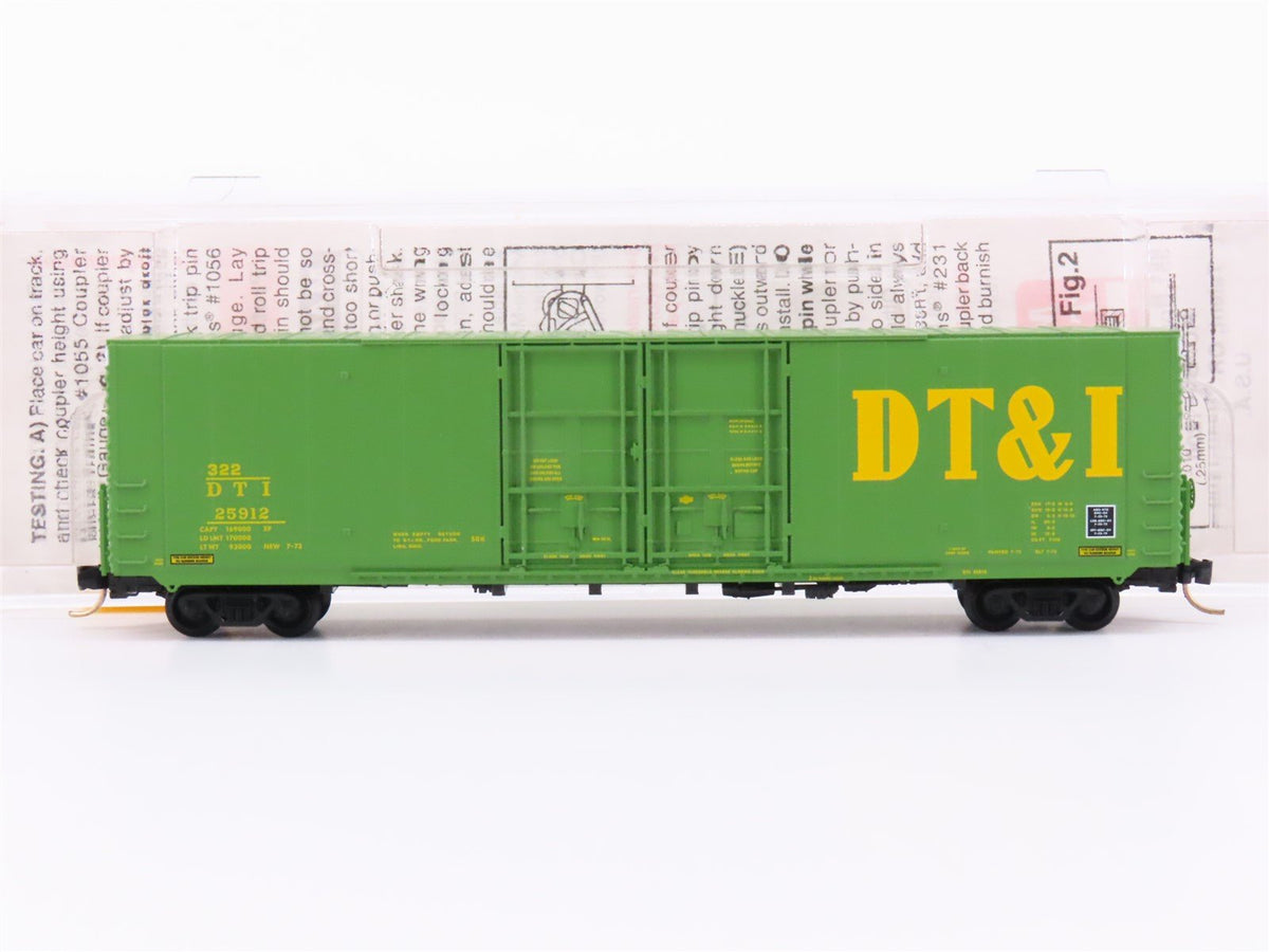 N Scale Micro-Trains MTL 102010 DTI Detroit Toledo &amp; Ironton 60&#39; Box Car #25912