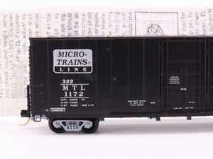 N Micro-Trains MTL 102030 25th Anniversary 60' Double Plug Doors Box Car #1172