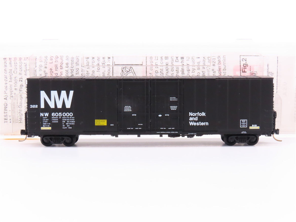 N Scale Micro-Trains MTL 102040 NW Norfolk &amp; Western 60&#39; Box Car #605000