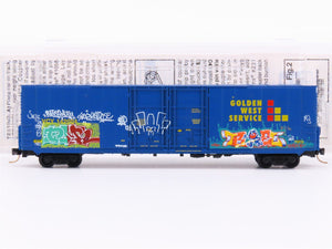 N Micro-Trains MTL GCS Car #4 VCY Golden West Service Boxcar #142004 w/ Graffiti