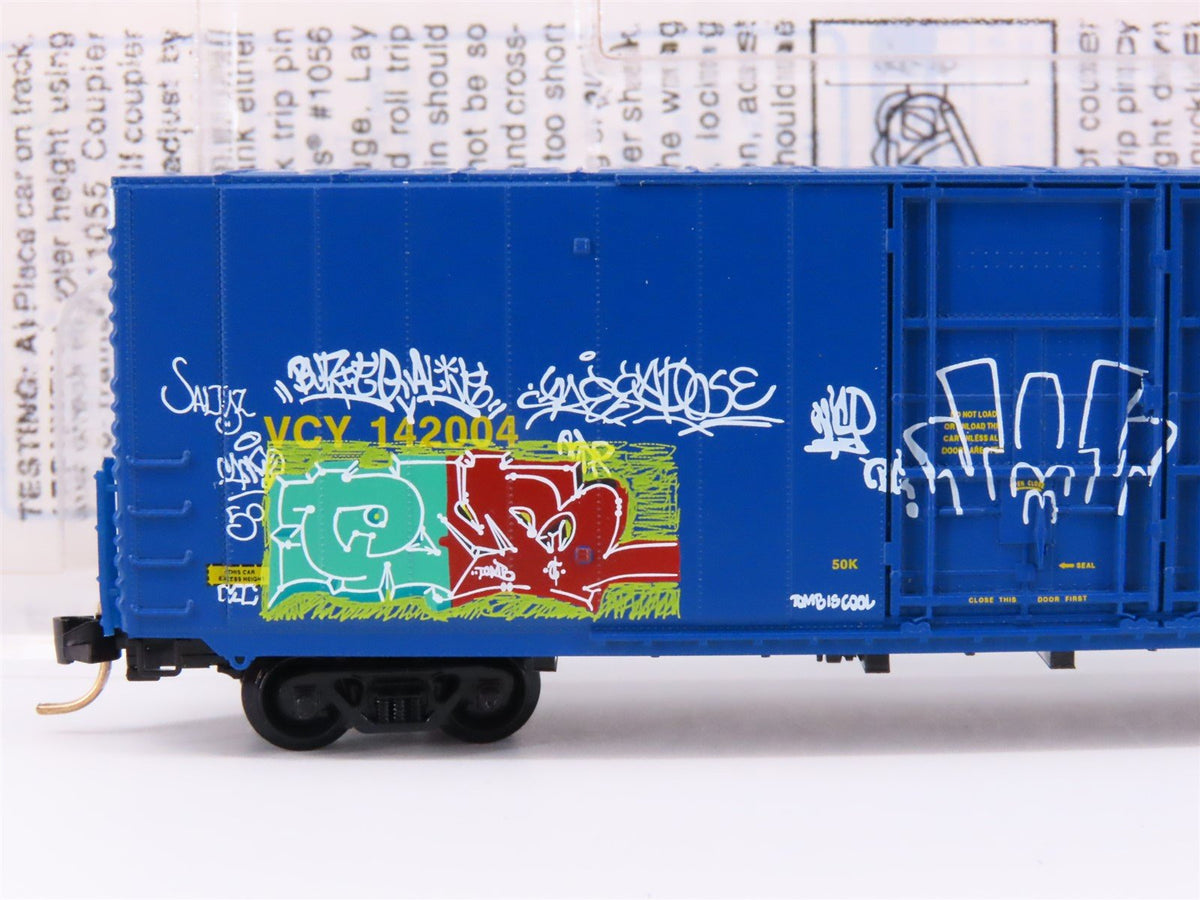 N Micro-Trains MTL GCS Car #4 VCY Golden West Service Boxcar #142004 w/ Graffiti