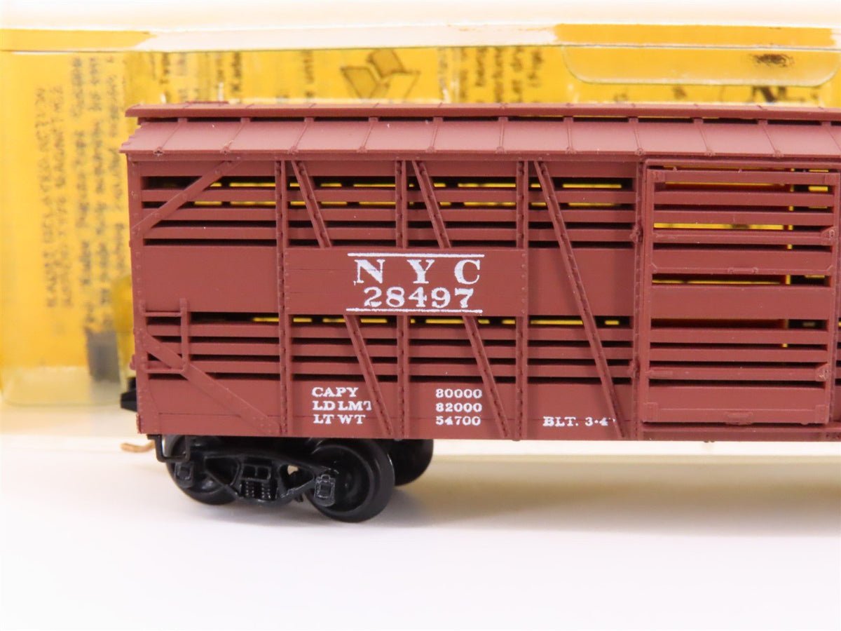 N Scale Kadee Micro-Trains MTL 35041 NYC New York Central 40&#39; Stock Car #28497