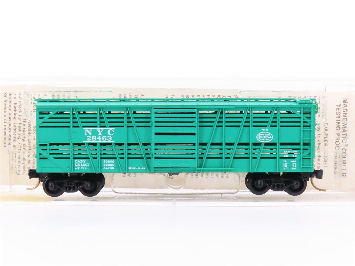 N Scale Kadee Micro-Trains MTL 35040 NYC New York Central 40&#39; Stock Car #28463