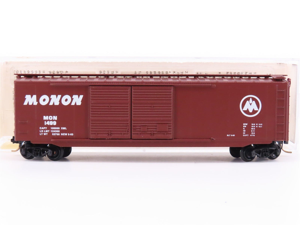 N Scale Kadee Micro-Trains MTL 34120 MON Monon 50&#39; Double Door Box Car #1499