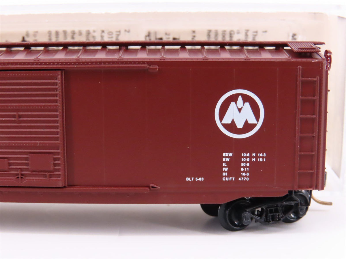 N Scale Kadee Micro-Trains MTL 34120 MON Monon 50&#39; Double Door Box Car #1499