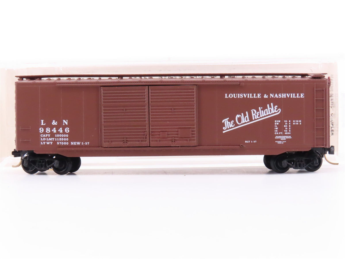 N Scale Micro-Trains MTL 34100 L&amp;N Old Reliable 50&#39; Double Door Box Car #98446