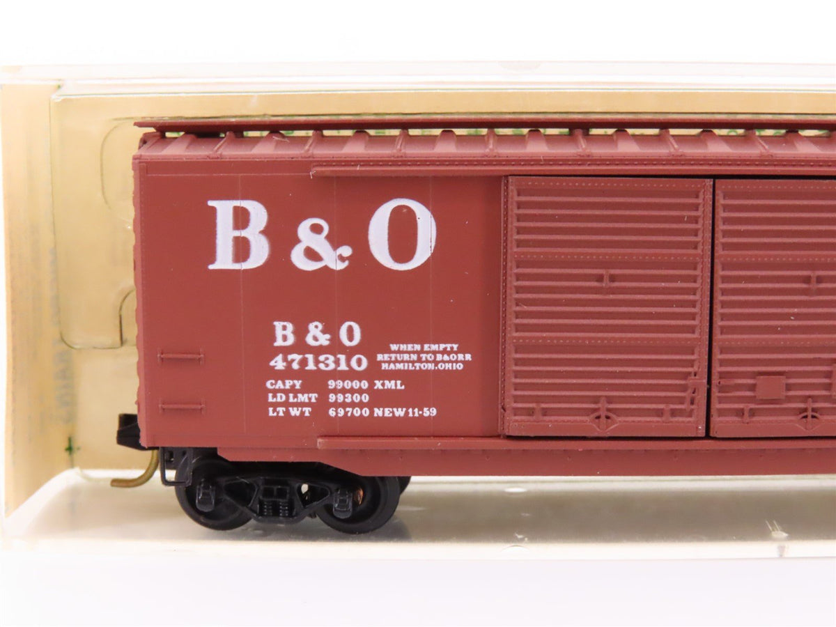 N Kadee Micro-Trains MTL 34151 B&amp;O 50&#39; Double Door Box Car #471310 - Blue Label