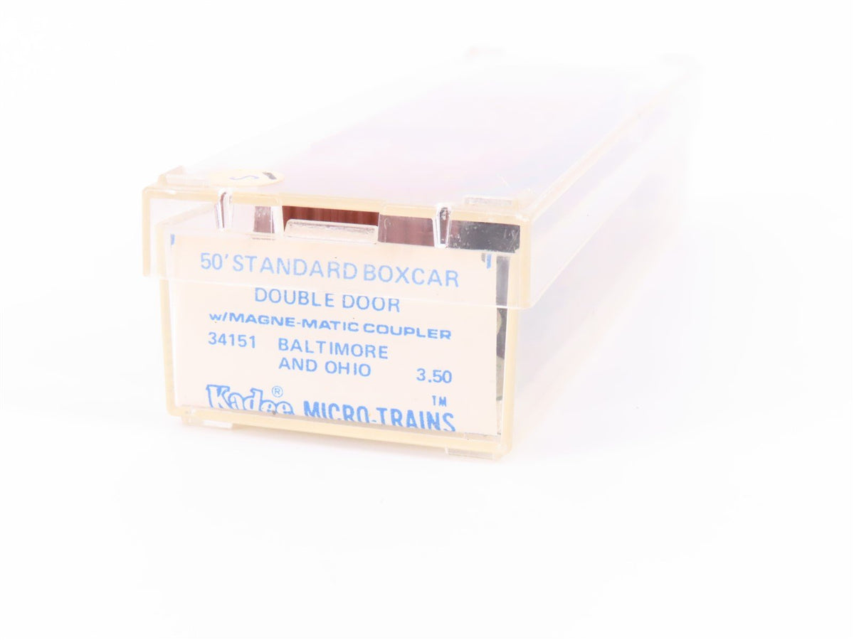 N Kadee Micro-Trains MTL 34151 B&amp;O 50&#39; Double Door Box Car #471310 - Blue Label
