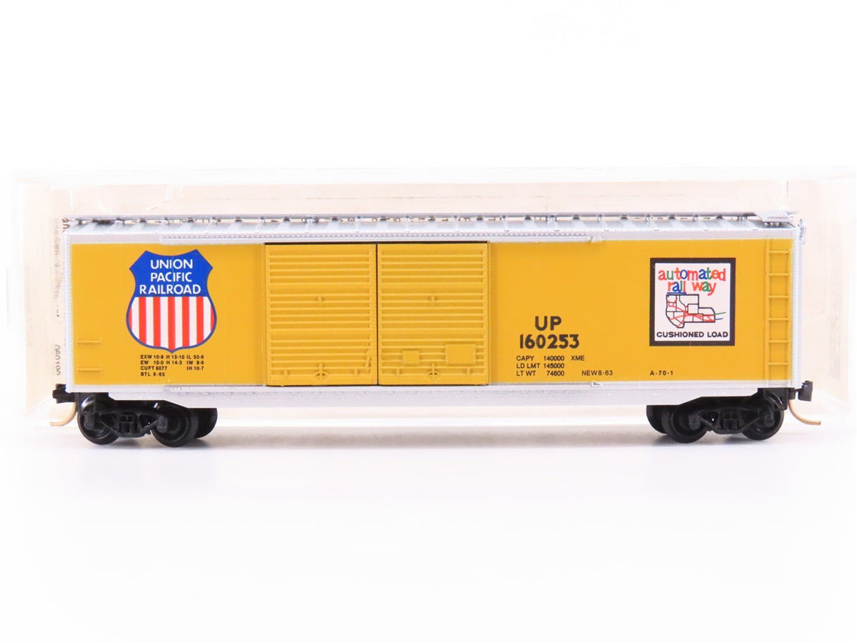 N Scale Micro-Trains MTL 34090 UP Union Pacific 50&#39; Double Door Box Car #160253