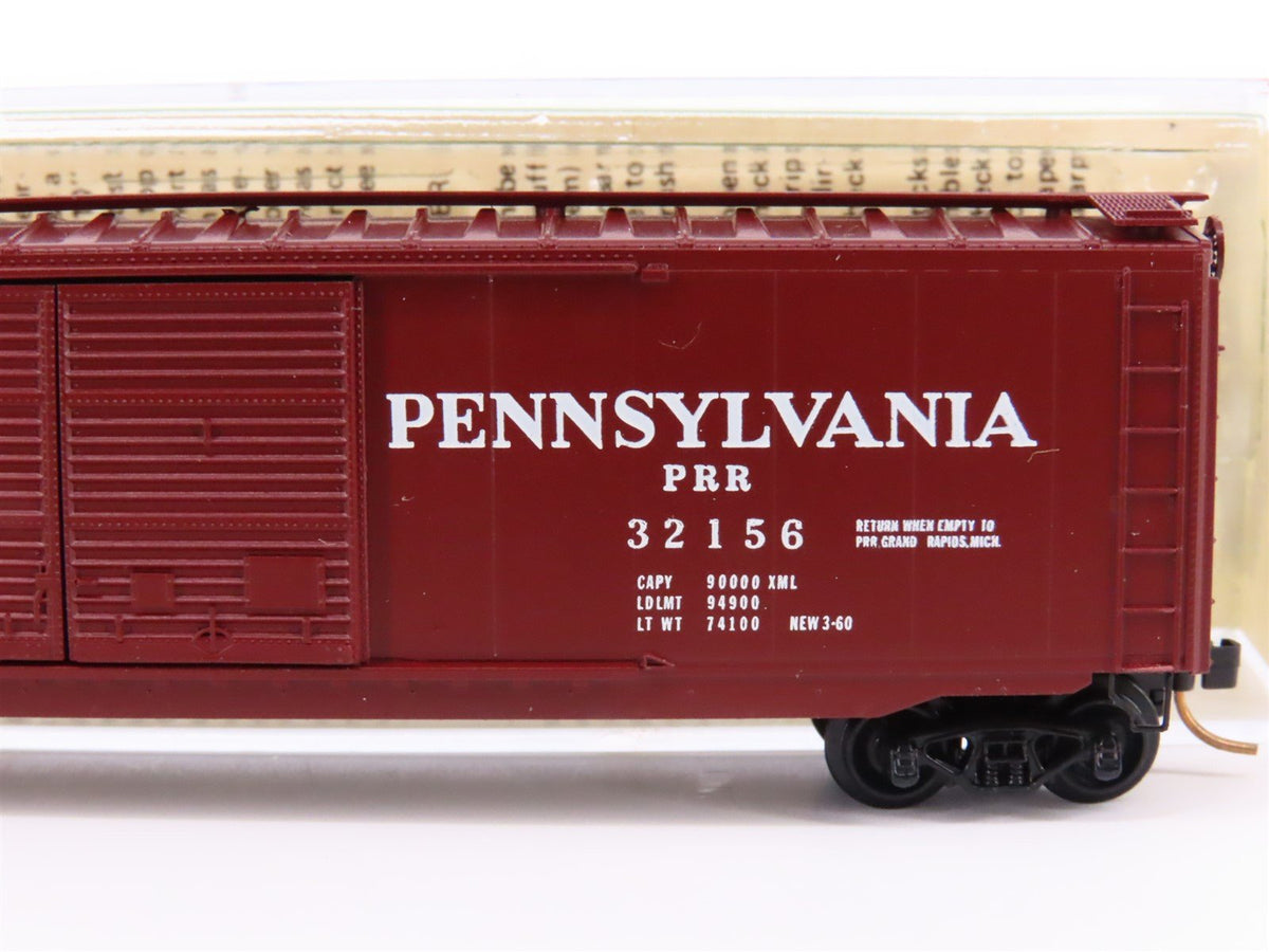 N Kadee Micro-Trains MTL 34080 PRR Pennsylvania 50&#39; Double Door Box Car #32156