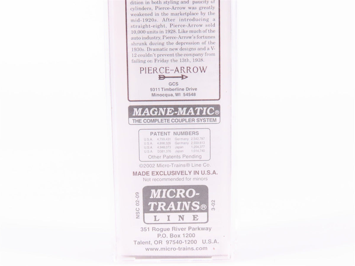 N Micro-Trains MTL NSC 02-09 Pierce-Arrow Motor Car Co Double Door Box Car #1064