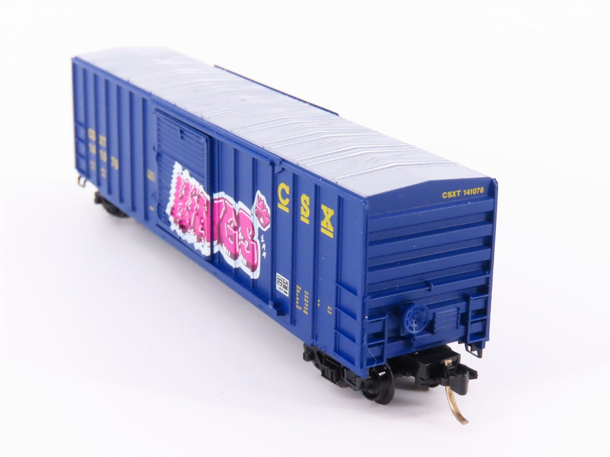 N Micro-Trains MTL GCS 27 of 400 CSXT Single Door Box Car #141076 w/ Graffiti