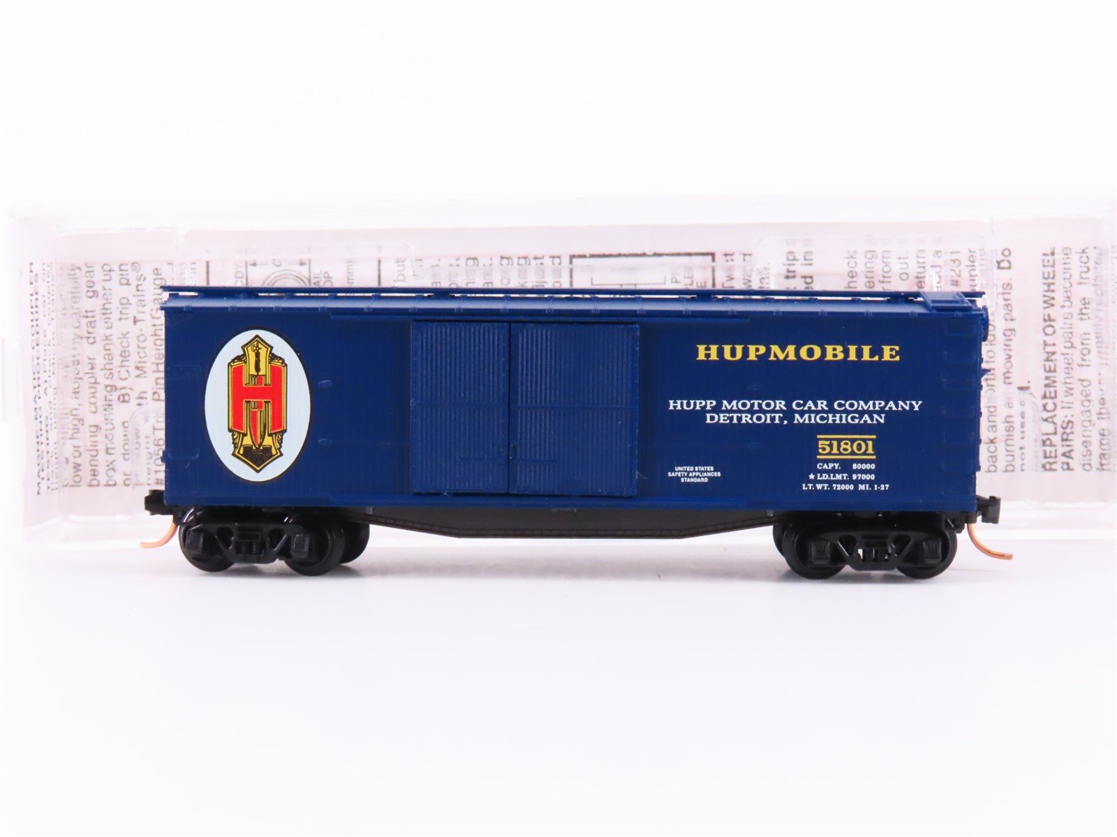 N Scale Micro-Trains MTL NSC 02-37 Hupp Motor Car Co. Box Car #51801