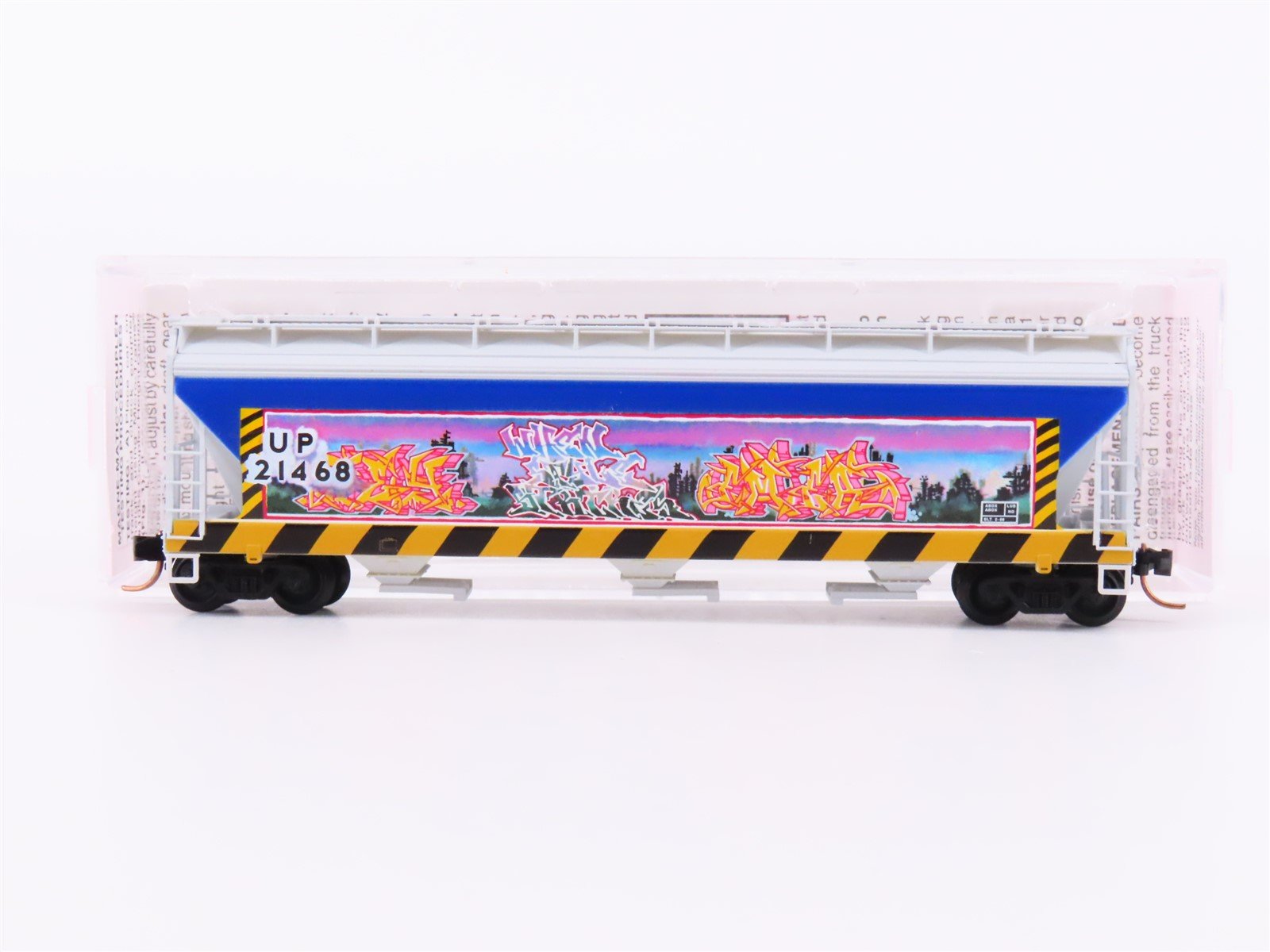 N Scale Micro-Trains MTL GCS Car #9 "Burner" UP 3-Bay Hopper 21468 w/ Graffiti