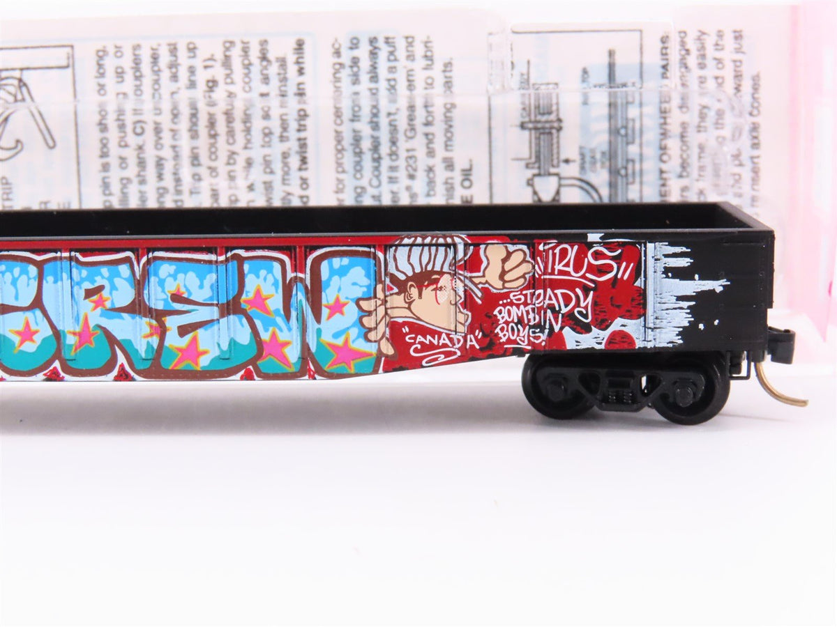 N Micro-Trains MTL GCS Car #5 28 of 300 CP Rail Gondola #422317 w/ Graffiti