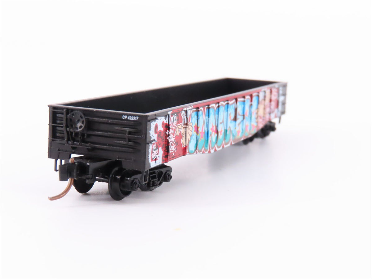 N Micro-Trains MTL GCS Car #5 28 of 300 CP Rail Gondola #422317 w/ Graffiti