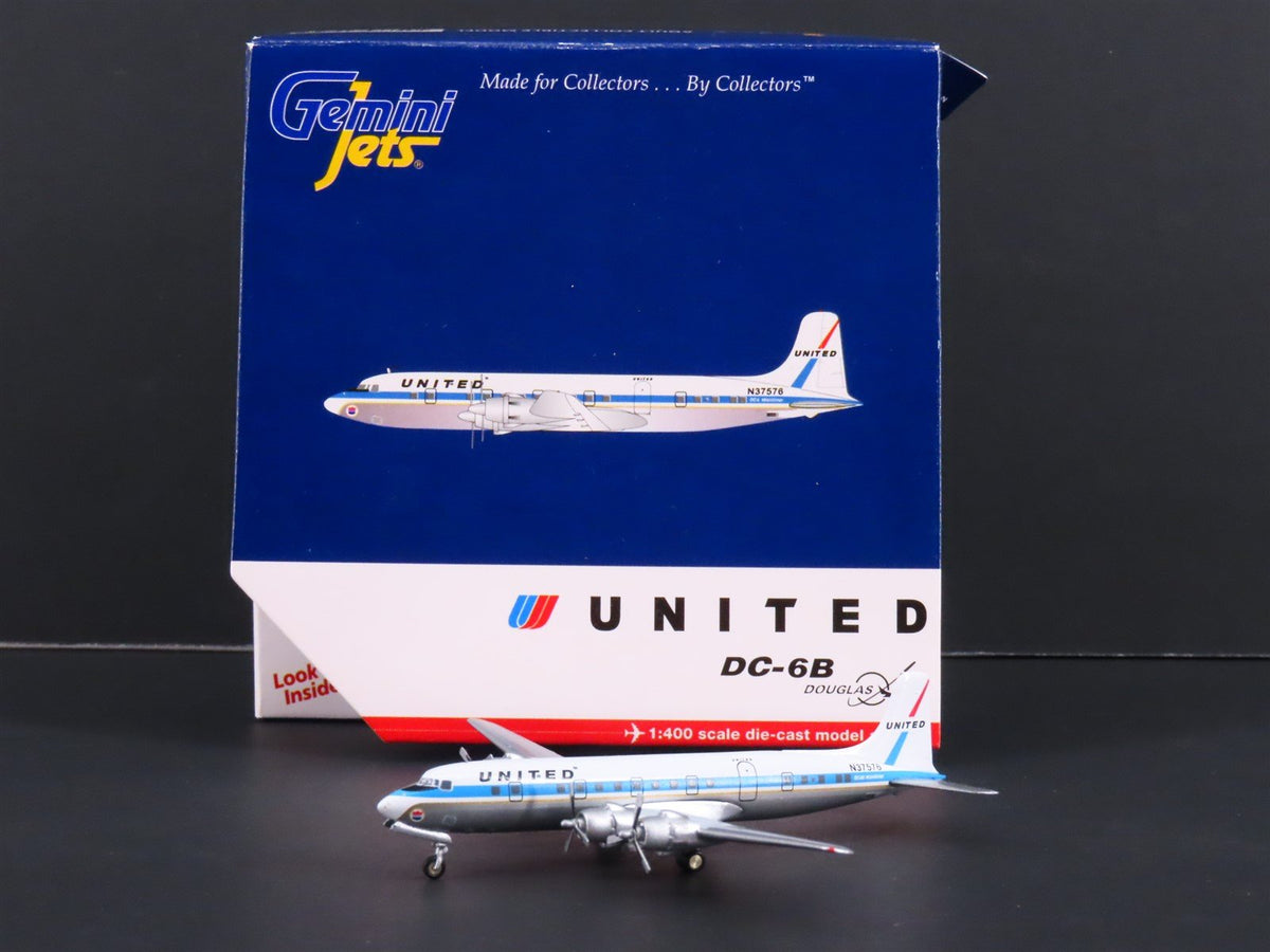 1:400 Gemini Jets GJUAL972 Die-Cast United McDonnell Douglas DC-6B Airliner