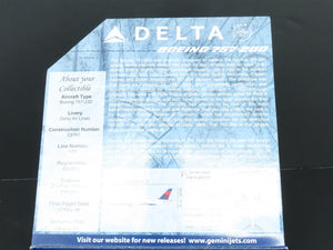 1:400 Scale GeminiJets GJDAL810 Delta Air Lines Boeing 757-200 Airliner