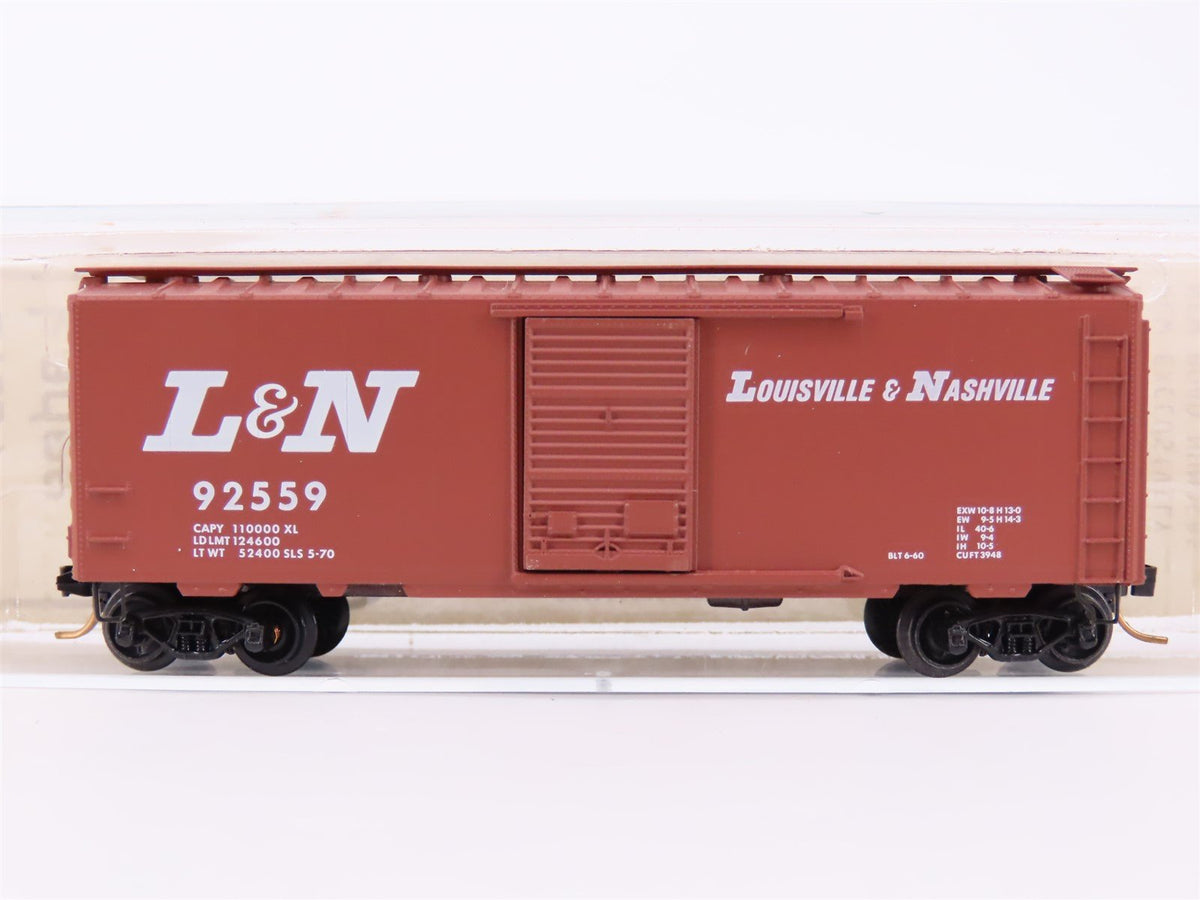 N Scale Brooklyn Loco Works/Kadee L&amp;N Louisville &amp; Nashville 40&#39; Boxcar #92559