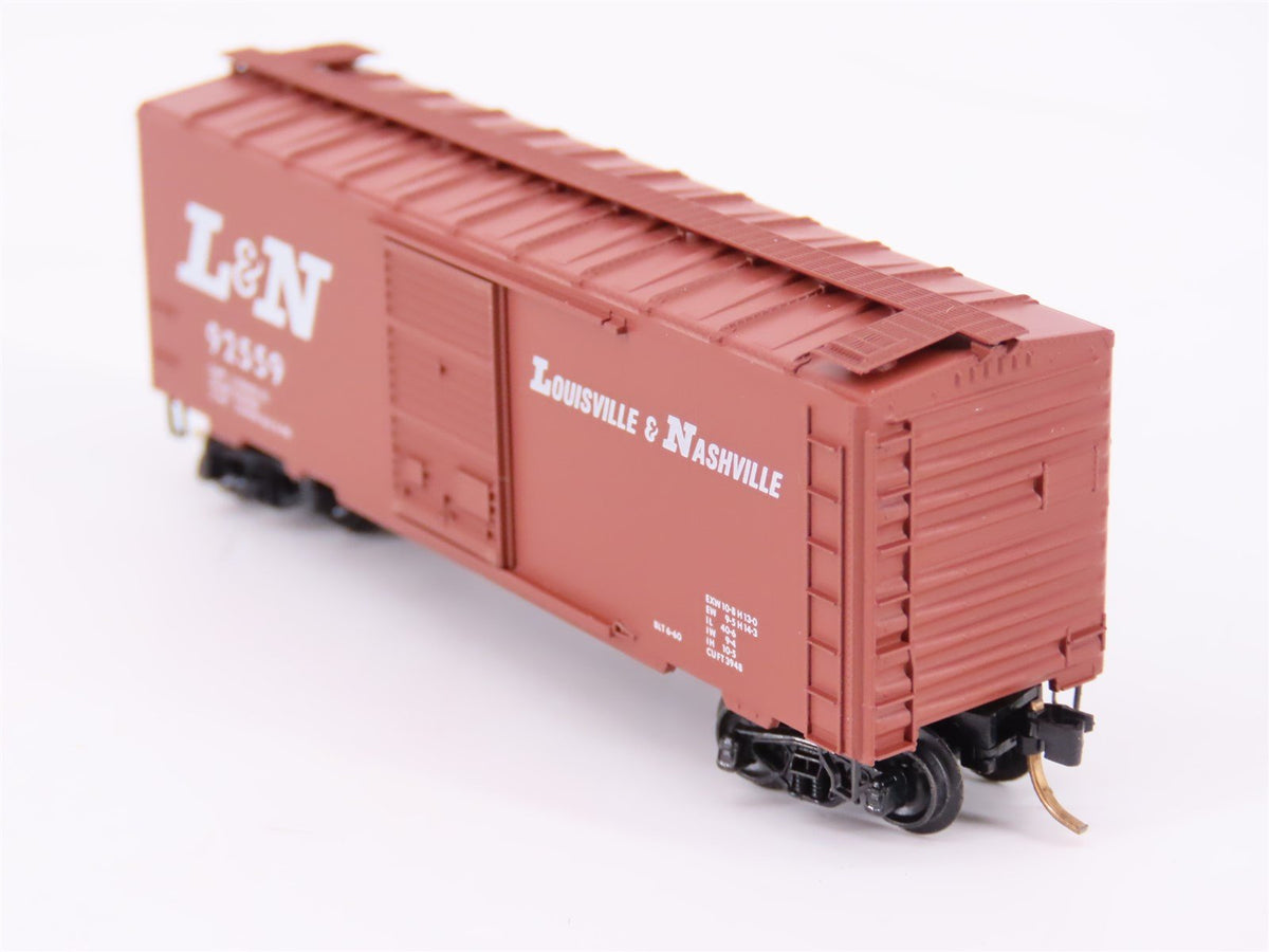 N Scale Brooklyn Loco Works/Kadee L&amp;N Louisville &amp; Nashville 40&#39; Boxcar #92559