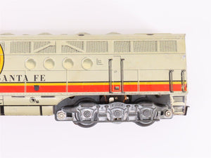 O Gauge 3-Rail Marx Tinplate ATSF Santa Fe Diesel Freight Set w/Box & Extra Cars