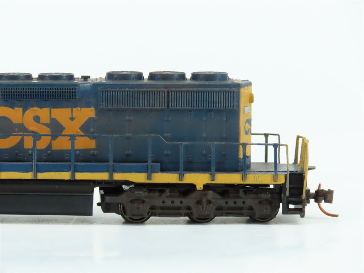 N KATO 176-4950 CSX Yn3 Scheme EMD SD40-2 Mid Diesel #8846 - Custom &amp; Weathered