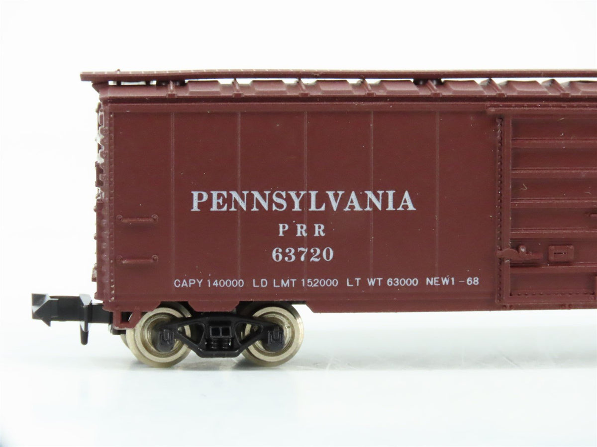N Scale Con-Cor PRR Pennsylvania 50&#39; Single Door Box Car #63720