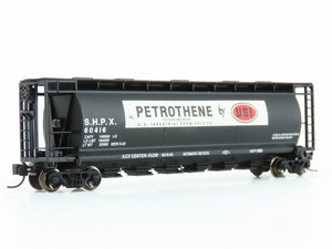 N Scale Bowser 37706 SHPX USI Petrothene 6-Bay Cylindrical Hopper #60416