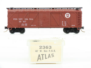 N Scale Atlas 2363 PRR Pennsylvania 40' Outside-Braced Box Car #39857