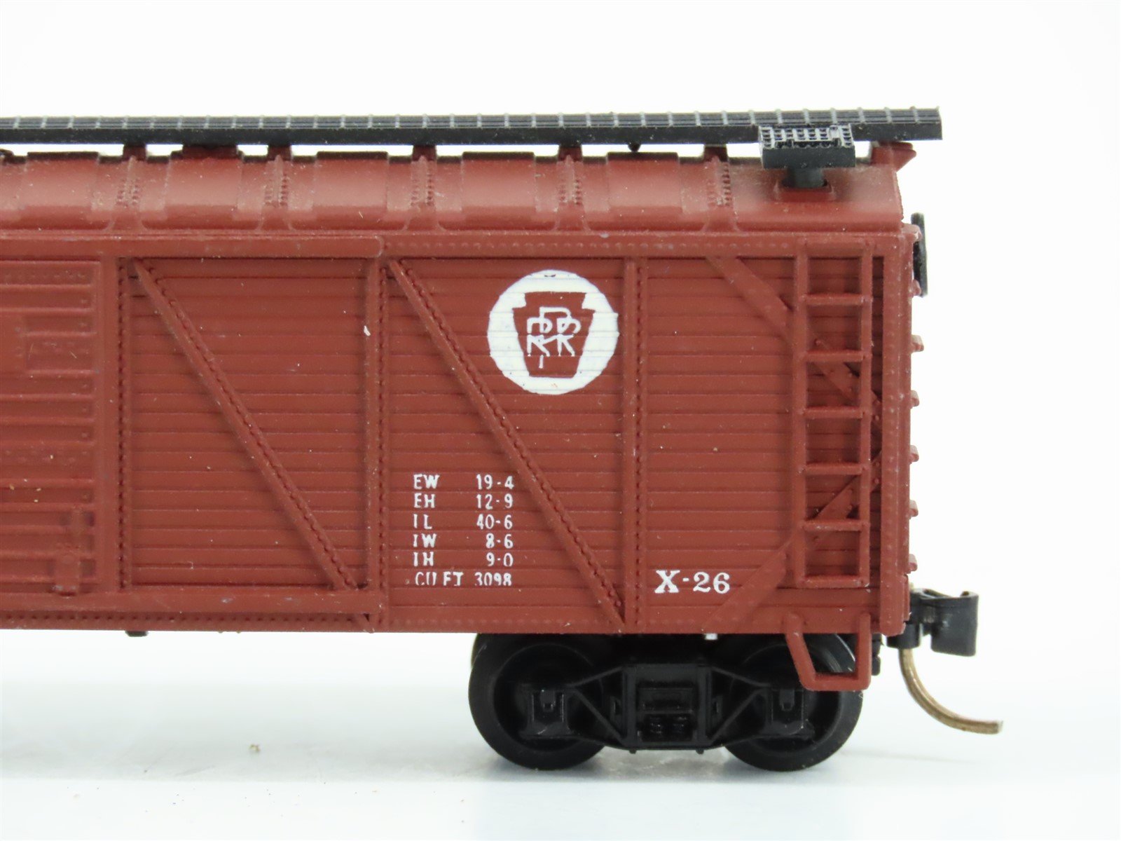 N Scale Atlas 2363 PRR Pennsylvania 40' Outside-Braced Box Car #39857