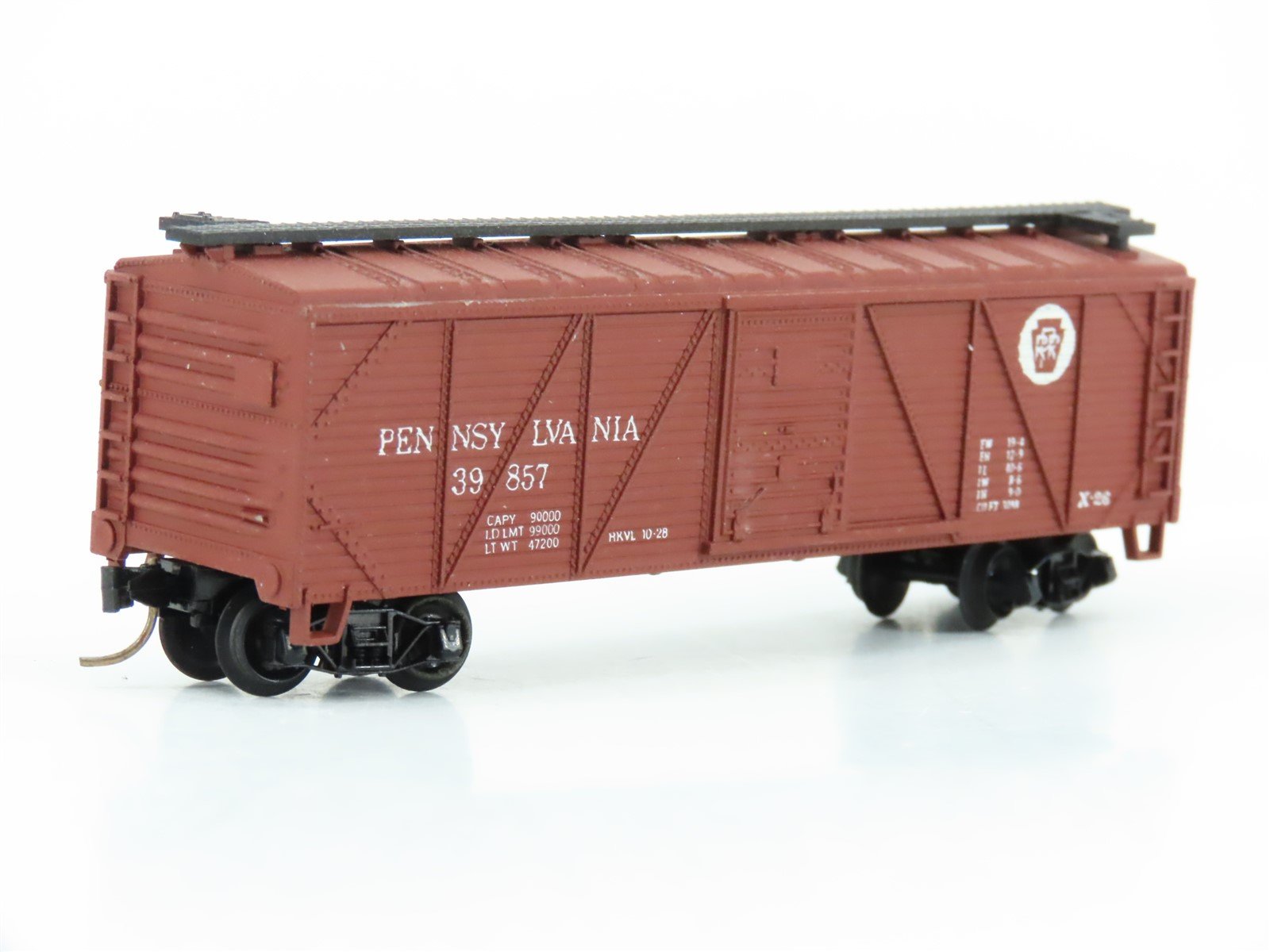 N Scale Atlas 2363 PRR Pennsylvania 40' Outside-Braced Box Car #39857