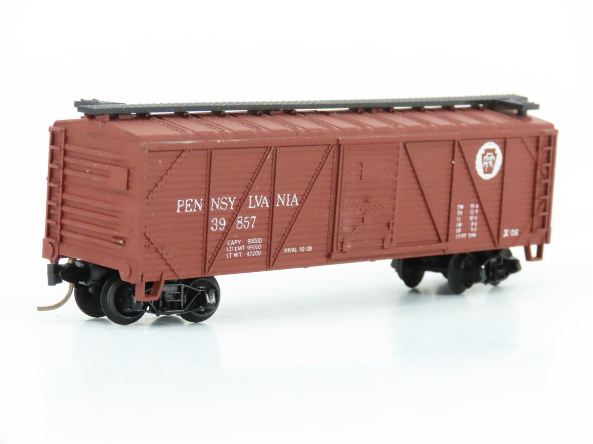 N Scale Atlas 2363 PRR Pennsylvania 40&#39; Outside-Braced Box Car #39857