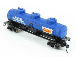 N Scale Atlas 2296 WRMX Gulf Oil 3-Dome Tank Car #14502