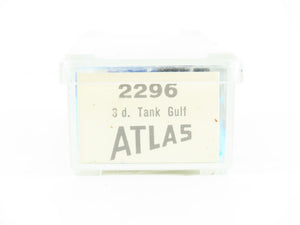 N Scale Atlas 2296 WRMX Gulf Oil 3-Dome Tank Car #14502