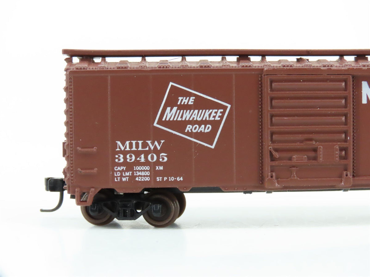 N Scale Atlas 3405 MILW Milwaukee Road 40&#39; Single Door Box Car #39405