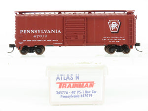 N Atlas Trainman 34577A PRR Pennsylvania 40' PS-1 Single Door Box Car #47019