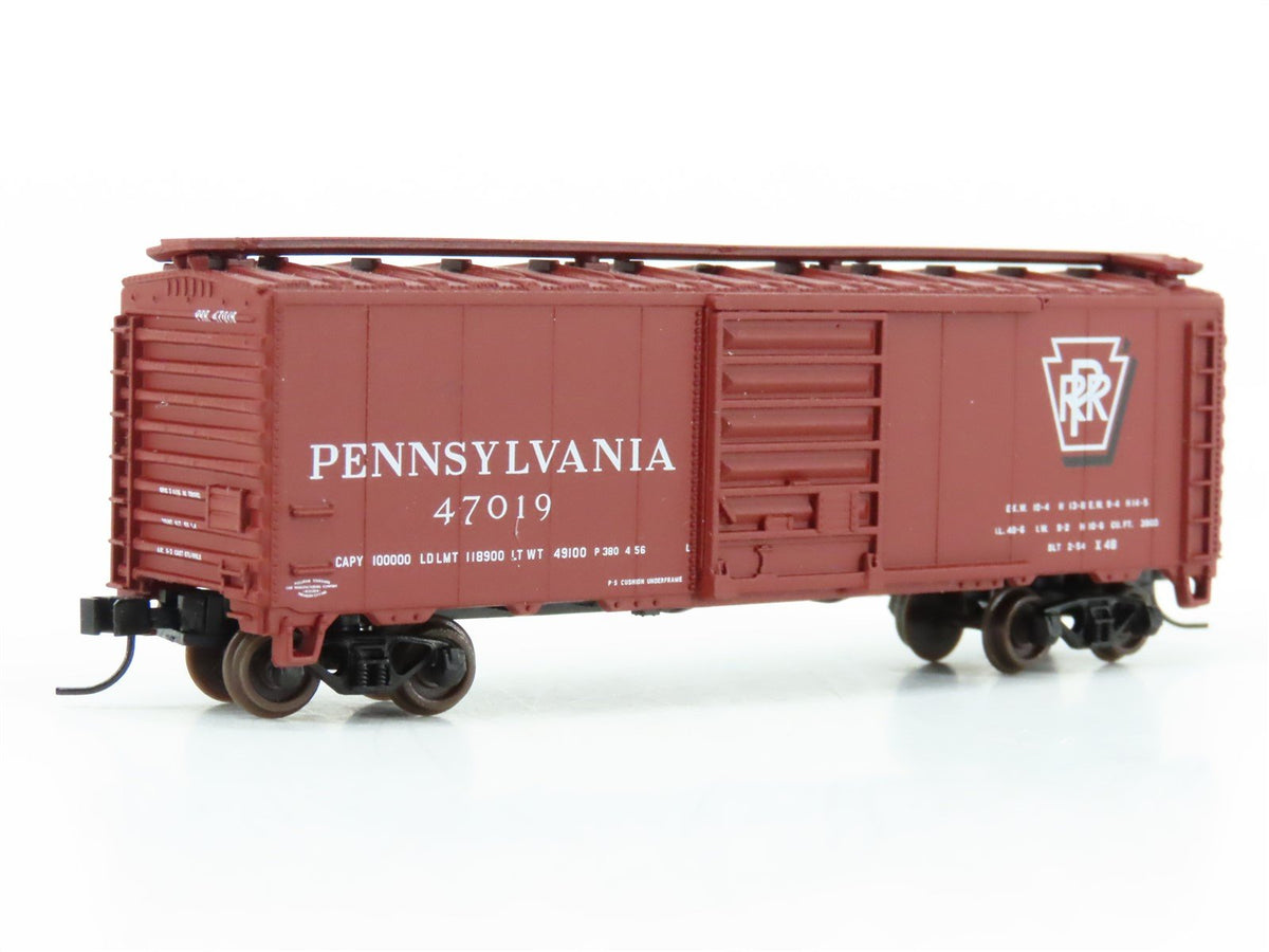 N Atlas Trainman 34577A PRR Pennsylvania 40&#39; PS-1 Single Door Box Car #47019