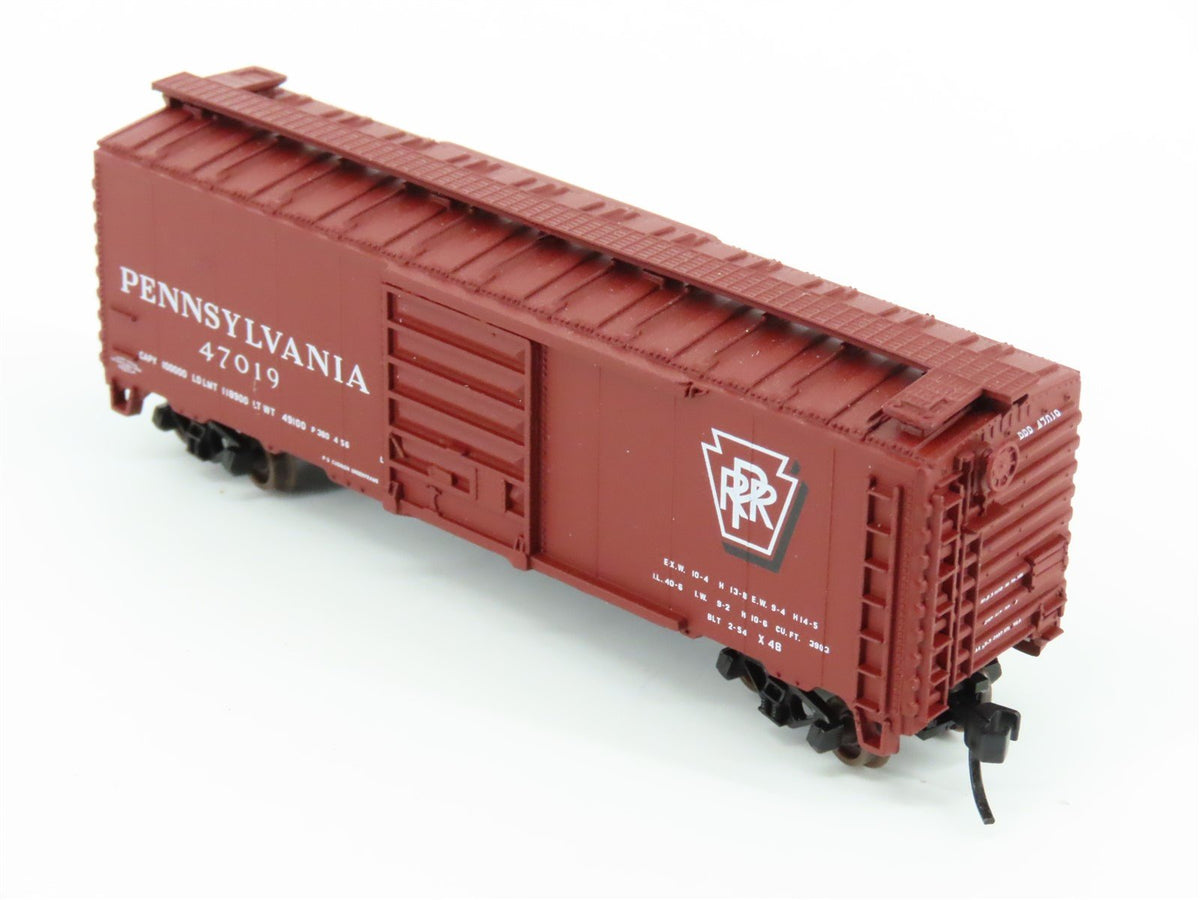 N Atlas Trainman 34577A PRR Pennsylvania 40&#39; PS-1 Single Door Box Car #47019