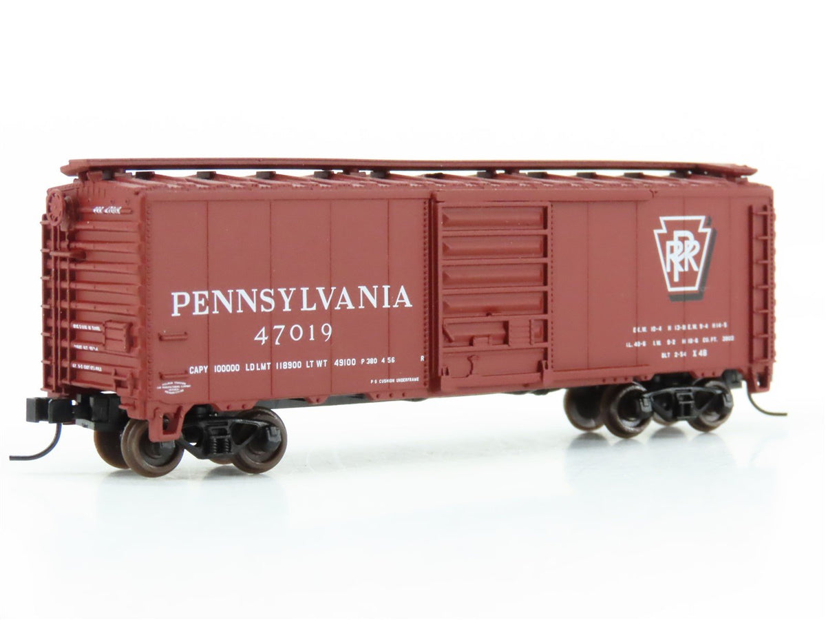 N Atlas Trainman 34577A PRR Pennsylvania 40&#39; PS-1 Single Door Box Car #47019